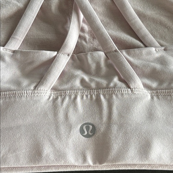 Pink Lululemon Energy Longline Bra with criss-cross back straps & removable pads - Picture 4 of 9